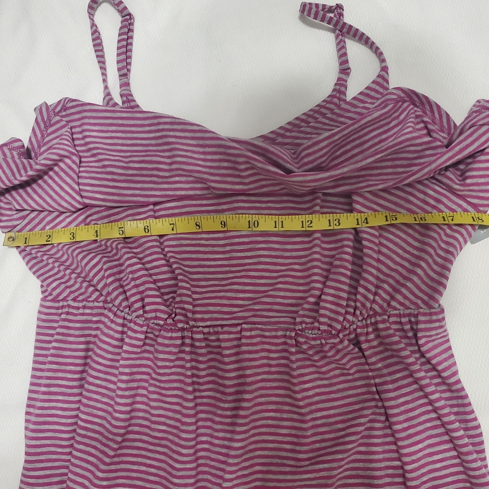 Cacique Pink Gray Striped Sleep Cami Jogger Set Size 14/16 NEW - Picture 10 of 10